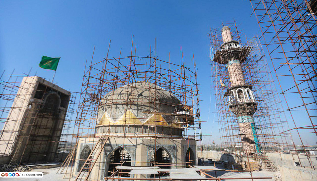 آغاز طلاکاری مسجد سهله در نجف اشرف