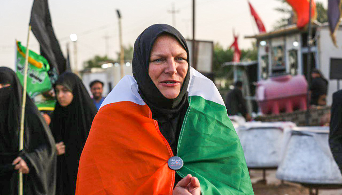 Irish Christian lady talks about what made her come to Karbala