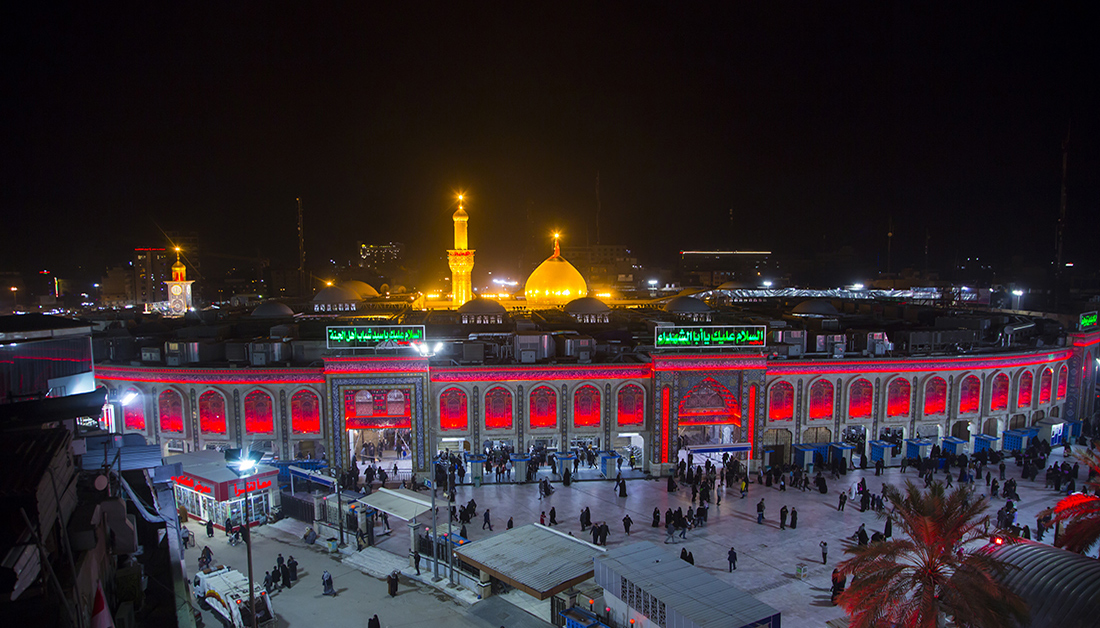 In Picture Imam Hussain Shrine Lights Up Karbala At Night In Picture Imam Hussain Shrine Lights Up Karbala At Night