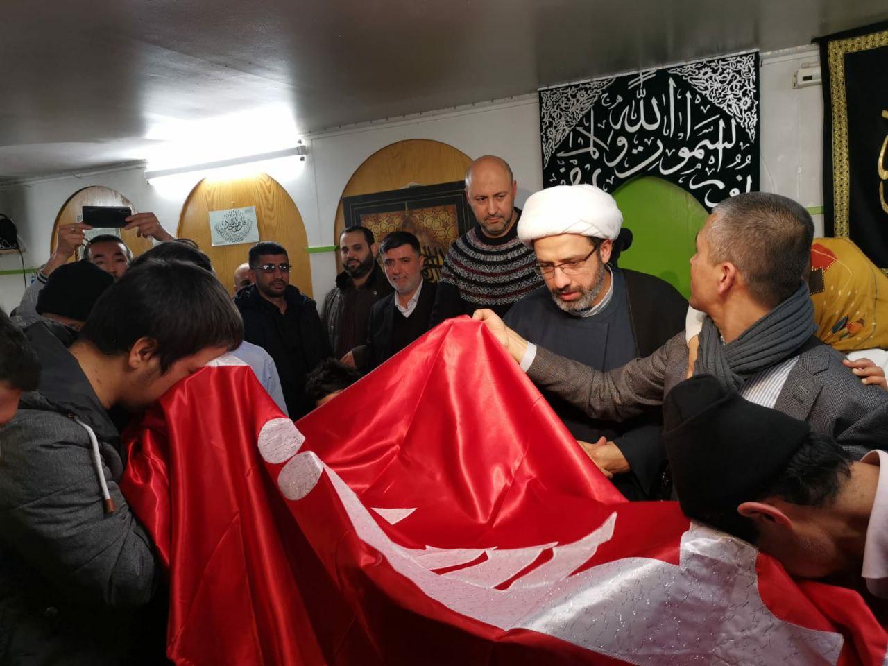Banner of Imam Hussain in Paris