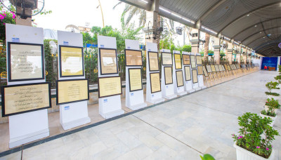 With the participation of many artworks, the Shrine held a calligraphy exhibition