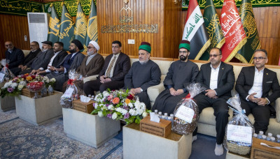 بالصور: وفد من العتبة الحسينية يزور العتبة الكاظمية مهنئا بذكرى ولادة الإمام الجواد (ع)