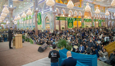 بالصور: بمشاركة واسعة من الزائرين.. العتبة الحسينية تقيم المحفل المركزي بمناسبة ذكرى ولادة الإمام علي (ع)