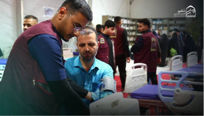 بالصور: ضمن الخطة الطبية… مستشفى سفير الإمام الحسين (ع) يواصل تقديم خدماته لزائري النصف من شعبان