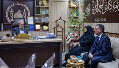 بالصور: الأمين العام للعتبة الحسينية المقدسة يستقبل مجلس جامعة الزهراء(ع) للبنات ويشيد بجهودهم الأكاديمية