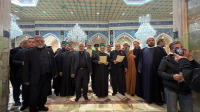 Qom: Imam Hussain Shrine Delegation Meets Martyrs’ Families