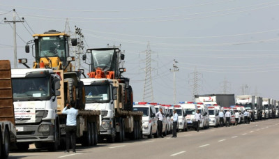 Second Iran Relief Convoy with 24 Trucks and 23 Ambulances